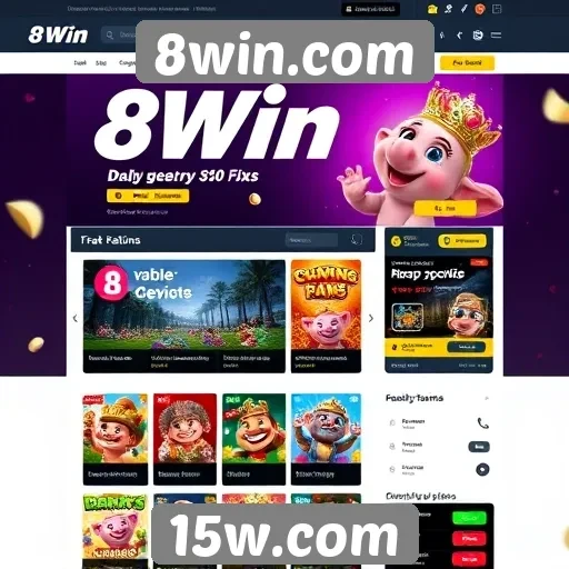 Análise da interface do usuário do 8win.com